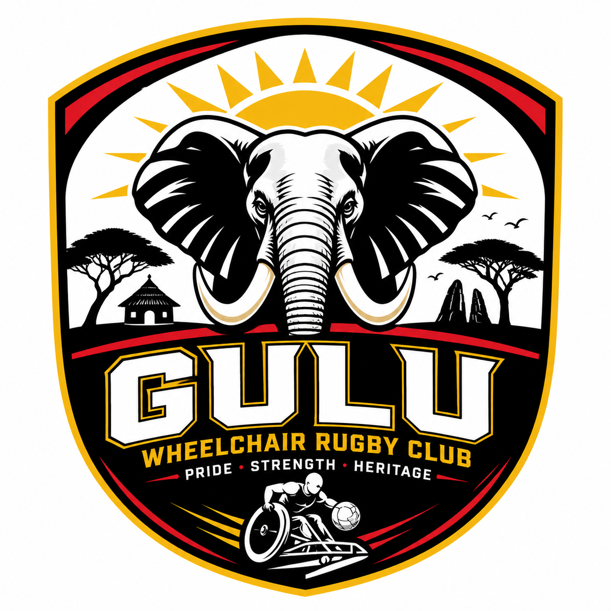 Gulu Wheelchair Rugby Club logo